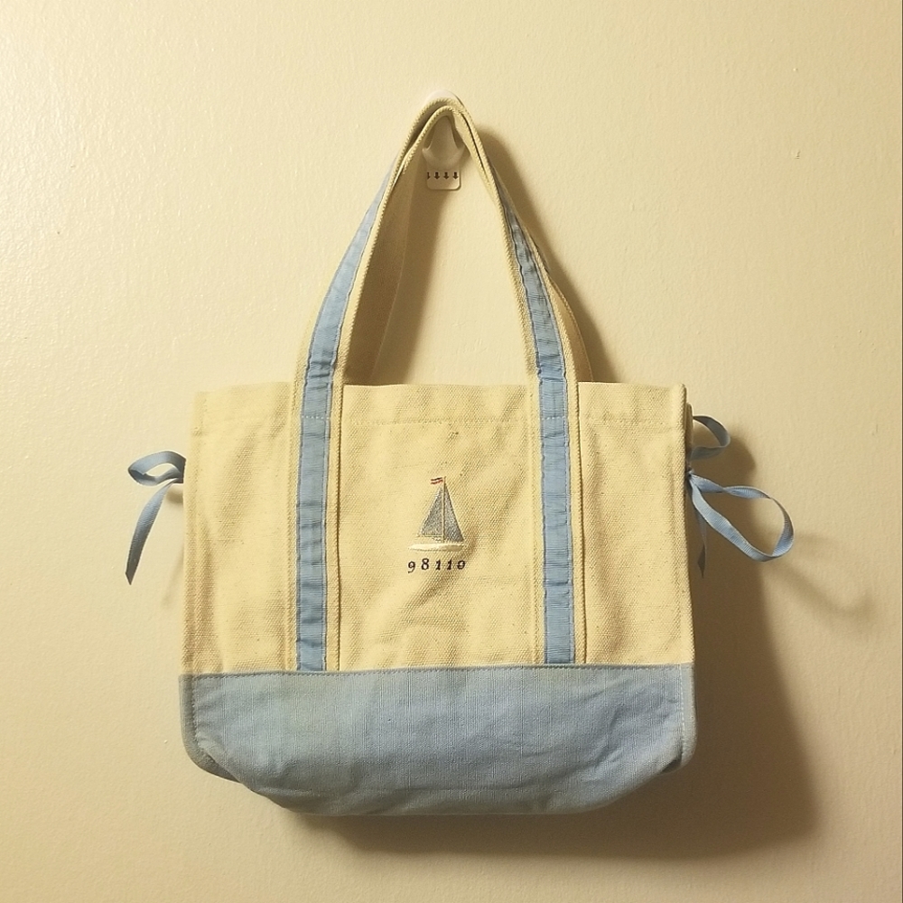 FREE W/ PURCHASE - Sailor White Blue Tote Bag
